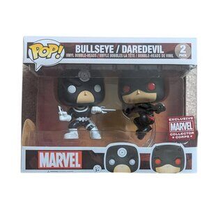 FUNKO POP BULLSEYE & DAREDEVIL 2 PACK MARVEL COLLECTORS CORPS NEW SEALED MCU